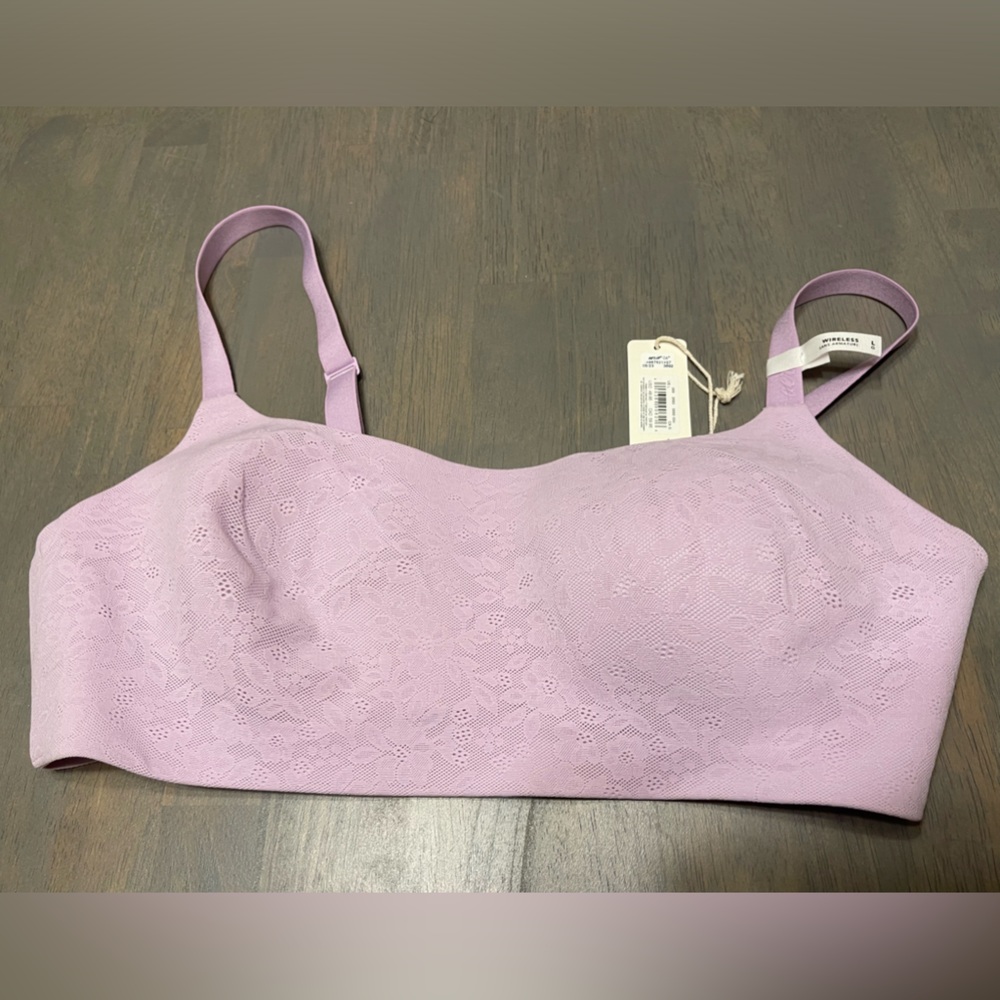 💜 NEW! • AERIE • Smoothez Bralette | Lilac | Large